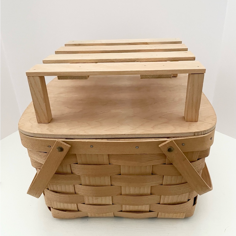 RARE DOUBLE PIE CARRIER BASKET-USED TWICE - Picture 3 of 9